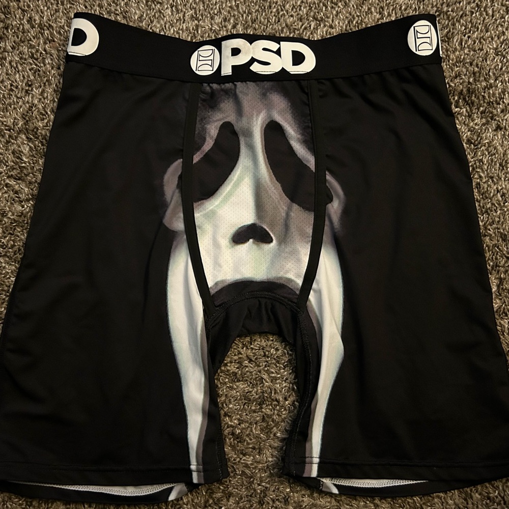 PSD Men's Black and White Graphic Boxer Briefs